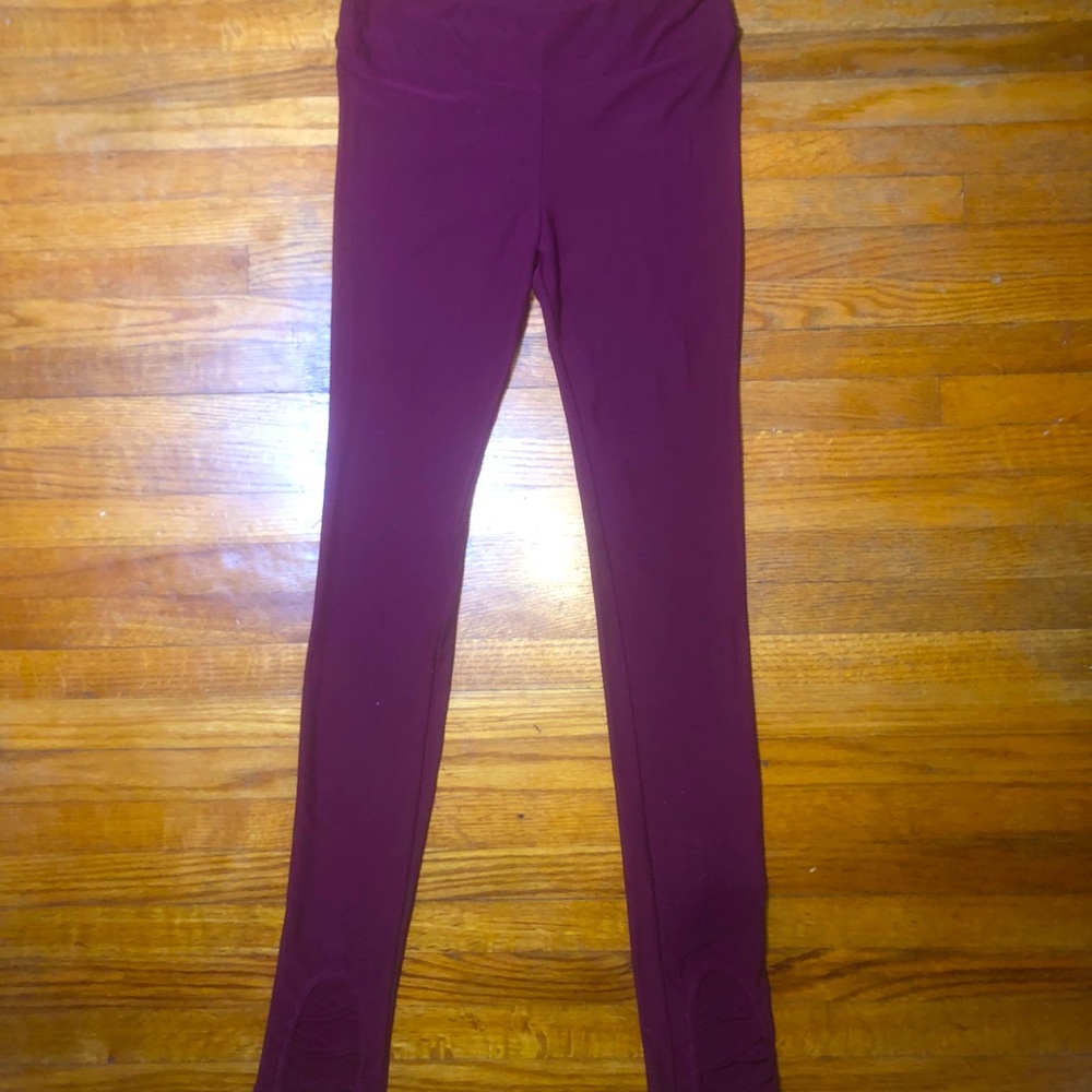 Burgundy Leggings